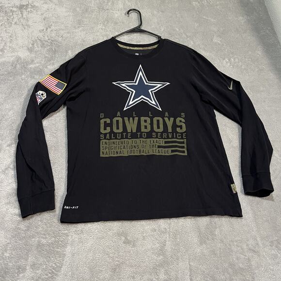 Nike Other - Dallas Cowboys Shirt Long Sleeve Mens Medium NFL Football Salute To Service Nike